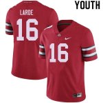 NCAA Ohio State Buckeyes Youth #16 Jagger LaRoe Red Nike Football College Jersey FOO0745KJ